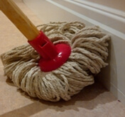 ThermaSkirt is simply mopped germ-free, when the floor is done
